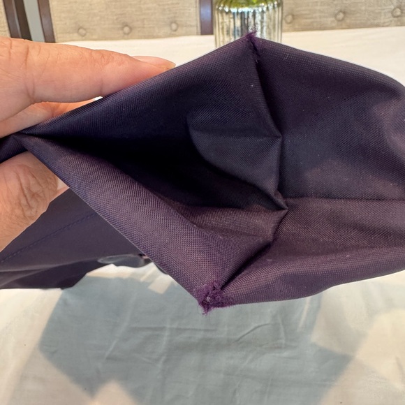 Authentic Longchamp Deep Purple Tote with Signature Leather Trim - Picture 15 of 15